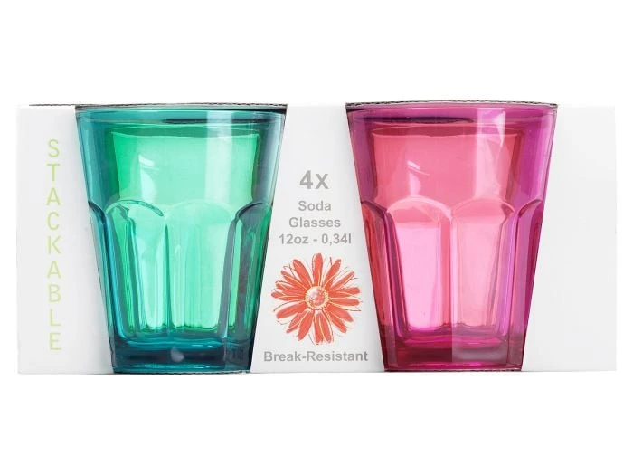 Flamefield Lot De 4 Verres Ă Soda