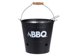 BBQ Ø 27,5 Cm Seau Barbecue Au Charbon De Bois- Noir