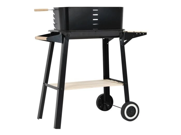 Barbecue à Charbon Mobile Rectangulaire – Image 2