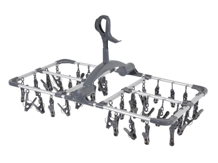 Bo-Camp Étendoir à Linge Pliable 36 Piquets