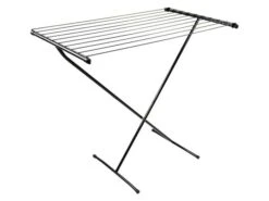Bo-Camp étendoir à Linge Modèle Ciseaux Noir