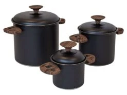 Bo-Camp Industrial Hading Compact 3 Ensemble De Casseroles