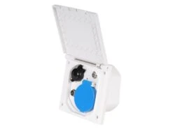 Haba ESB 3 Prise électrique Murale étanche Blanc