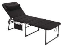 Crespo AP-363 Air-Deluxe Chaise Longue - Noire