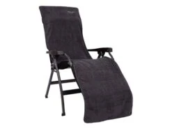 Crespo Housse De Fauteuil Relax En Tissu éponge Taille L - Gris