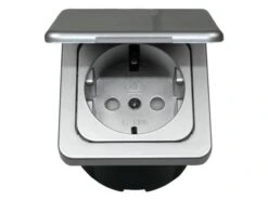 Haba Prise Murale + Couvercle - Silver