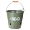BBQ Ø 27,5 Cm Seau Barbecue Au Charbon De Bois-Vert Mat