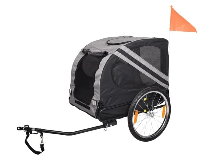 Flamingo Doggy Liner Juliette Gris Remorque à Vélo Pour Chien – Image 4