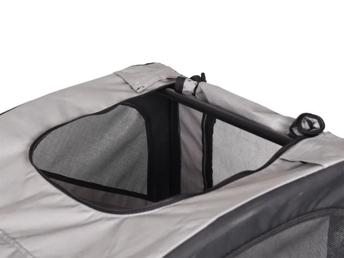 Flamingo Doggy Liner Juliette Gris Remorque à Vélo Pour Chien – Image 2