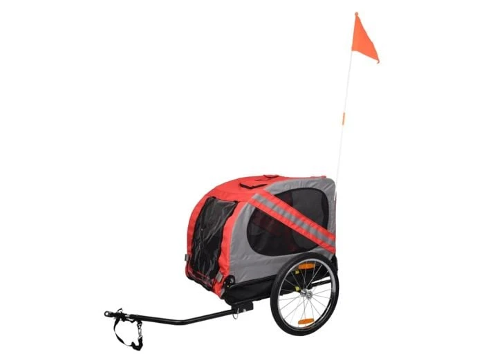 Flamingo Doggy Liner Juliette Rouge Remorque à Vélo Pour Chien
