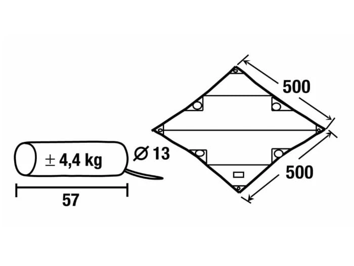 Obelink Tarp 3 500 X 500 Cm