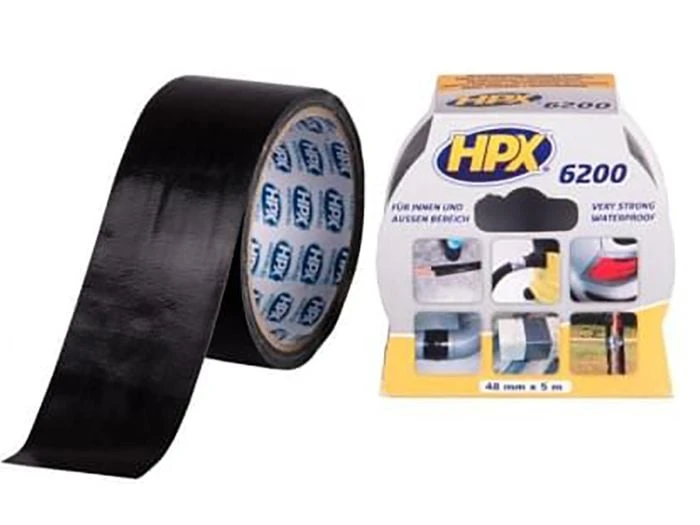 HPX 48 Mm X 5 M Ruban Toile Adhésif Noir