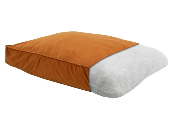 Madison Small Lounge Velours Orange Coussin Pour Chien – Image 2