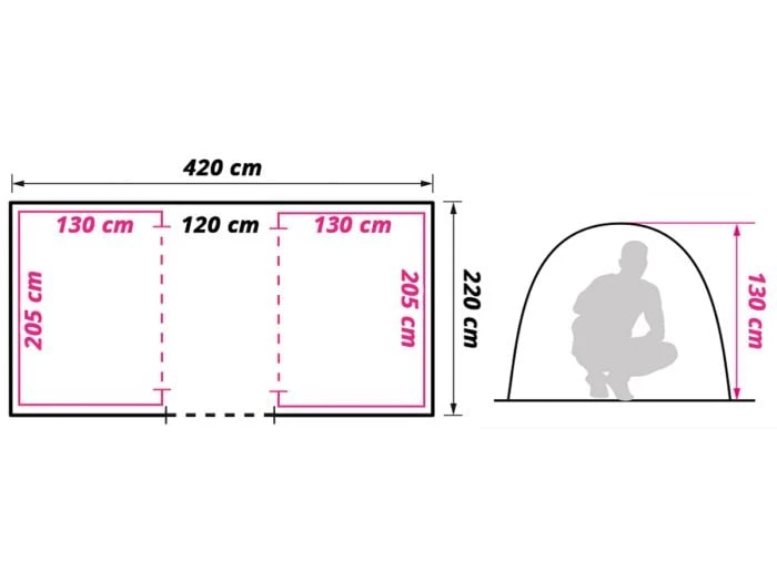 Obelink Napels 4 Poly Tente Tunnel – Image 6