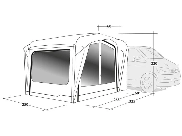 Outwell Crossville 250SA Auvent Gonflable Fourgon – Image 7