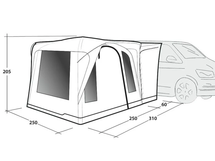 Outwell Daytona Air Auvent Gonflable Fourgon – Image 6