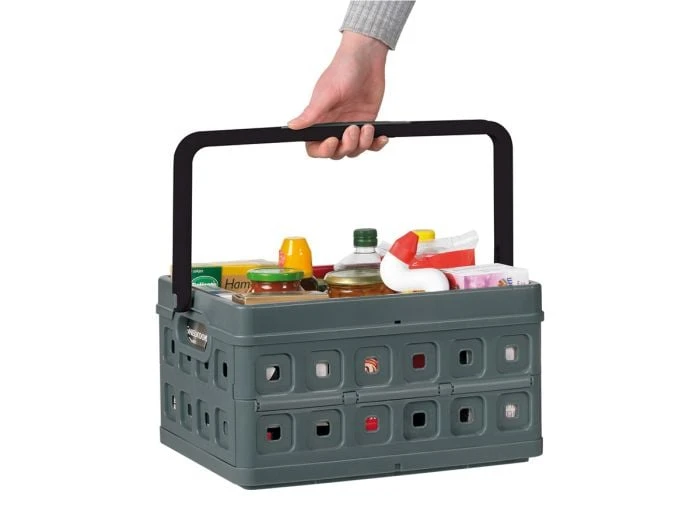 Sunware Square Petite Caisse Pliante + Anse - Grey – Image 2