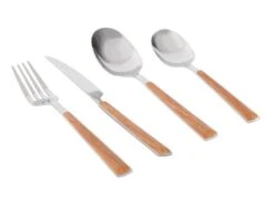 Tavola Set De Couverts Effet Bois 16 Pièces