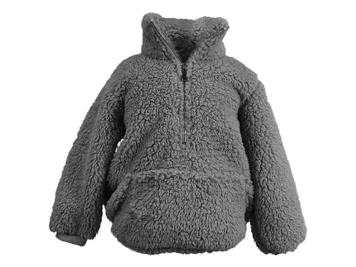 Sweat à Capuche Oversized Unique Living Kids Willow - Gris Foncé