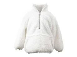Le Sweat à Capuche Oversized Unique Living Kids Willow - Blanc