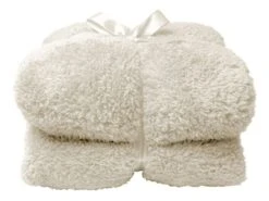 Unique Living Teddy Plaid - Dove White