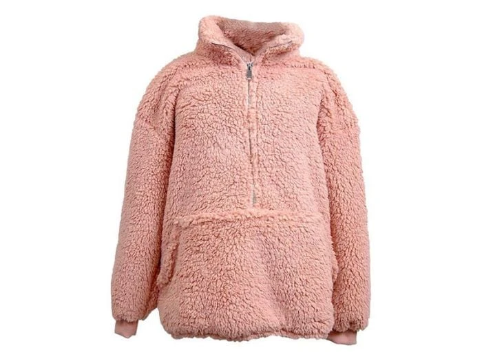 Unique Living Willow Oversized Hoodie - Old Pink
