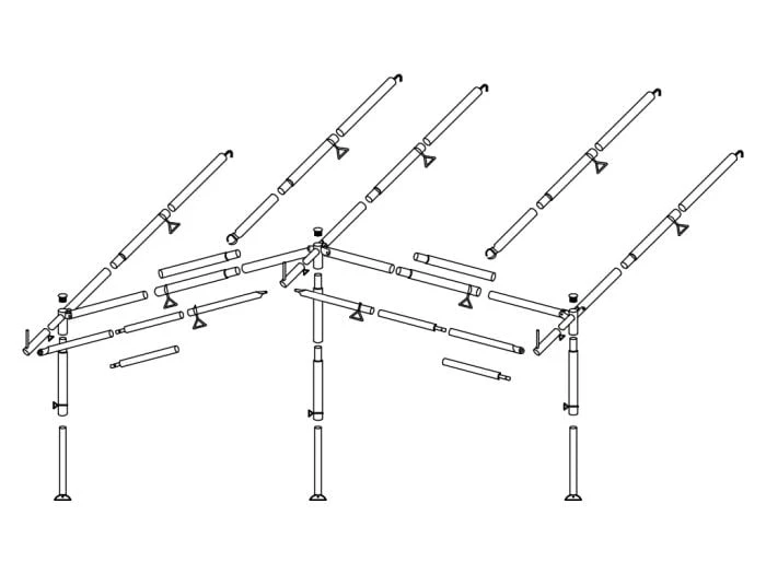 Obelink Armature Auvent Acier 25 Mm Taille 11 - 20