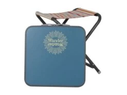 Wander Wonder Bohemian Tabouret De Pêche Avec Plateau - Bleu Encre