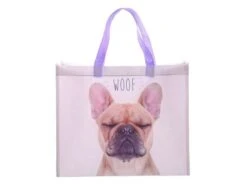 Sac Shopping WOOF Bouledogue Français